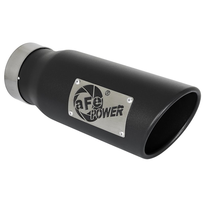 aFe Power | Gemini XV 3 IN 304 Stainless Steel Cat-Back Exhaust System w/Cut-Out Black - Silverado / Sierra 1500 2009-2018