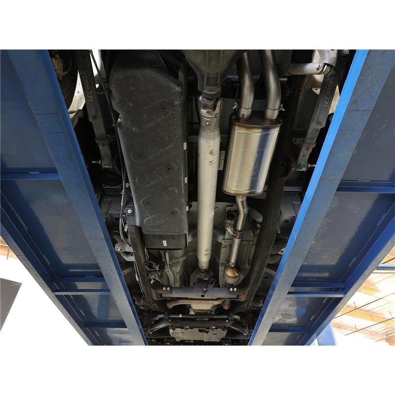aFe Power | Gemini XV 3 IN 304 Stainless Steel Cat-Back Exhaust System w/Cut-Out Black - Silverado / Sierra 1500 2009-2018