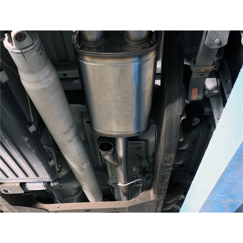 aFe Power | Gemini XV 3 IN 304 Stainless Steel Cat-Back Exhaust System w/Cut-Out Polished - Silverado / Sierra 1500 / Limited 4.