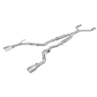 aFe Power | Takeda 2-1/2 IN 304 Stainless Steel Cat-Back Exhaust System w/Polished Tips - Q50 3.0T 2016-2023