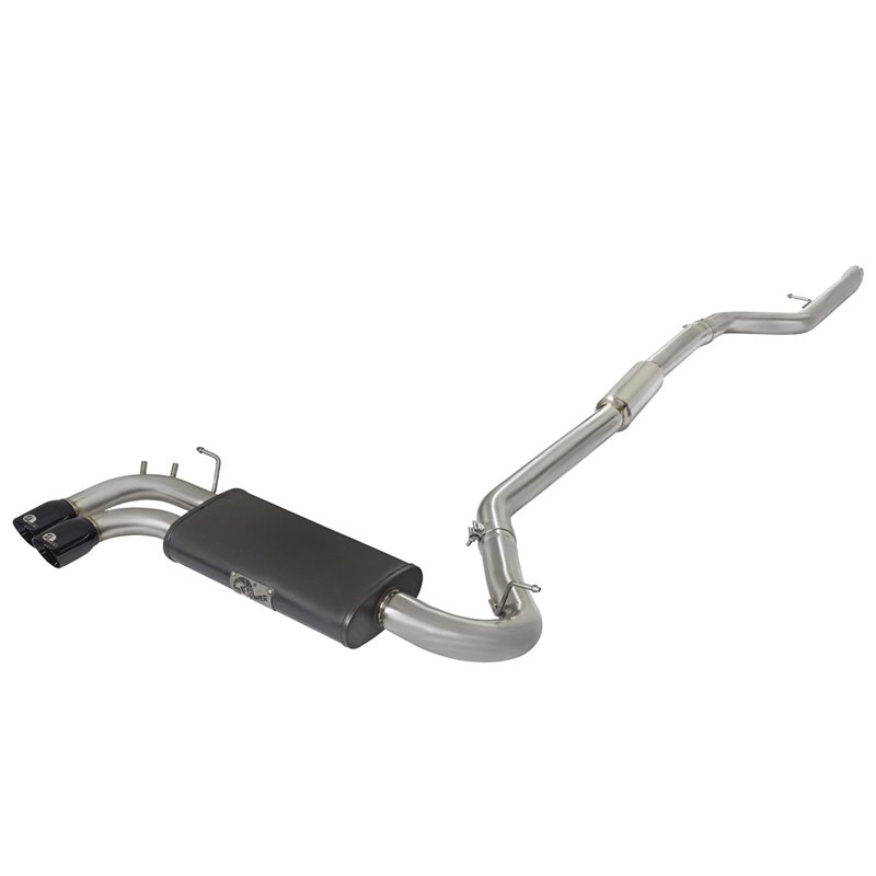 aFe Power | MACH Force-Xp 3 IN to 2-1/4 IN Stainless Steel Cat-Back Exhaust w/Black Tip - 328i / 328i xDrive / 428i / 428i xDriv
