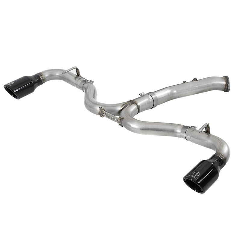 aFe Power | Takeda 3 IN to 2-1/2 IN 304 Stainless Steel Axle-Back Exhaust w/Black Tip - Elantra GT 1.6T 2018-2020