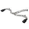 aFe Power | Takeda 3 IN to 2-1/2 IN 304 Stainless Steel Axle-Back Exhaust w/Black Tip - Elantra GT 1.6T 2018-2020