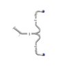 aFe Power | Takeda 3 IN to 2-1/2 IN 304 Stainless Steel Axle-Back Exhaust w/Blue Flame Tip - Elantra GT 1.6T 2018-2020