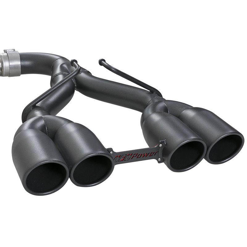aFe Power | Rebel Series 2-1/2 IN 304 Stainless Steel Cat-Back Exhaust System w/Black Tip - Wrangler (JL) 2.0T / 3.6L 2018-2023