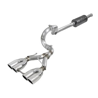 aFe Power | Rebel Series 2-1/2 IN 304 Stainless Steel Cat-Back Exhaust w/Polished Tip - Wrangler (JL) 2.0T / 3.6L 2018-2023