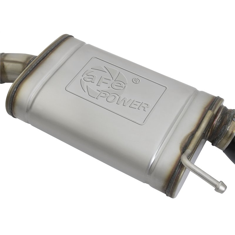 aFe Power | MACH Force-Xp 2-1/2 IN 409 Stainless Steel Axle-Back Exhaust System w/Black Tip - Mustang 2.3T / 3.7L 2015-2021