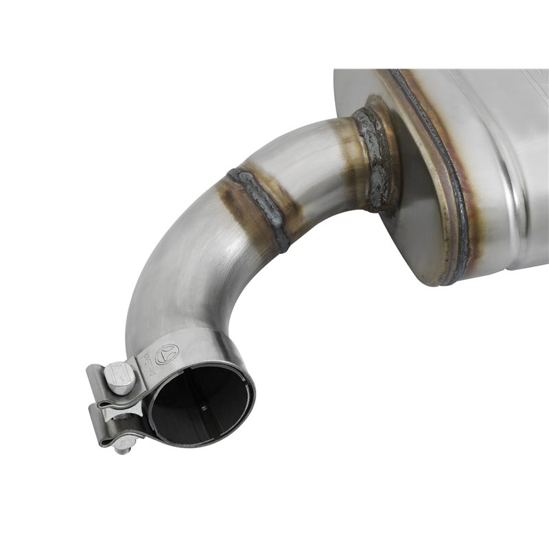 aFe Power | MACH Force-Xp 2-1/2 IN 409 Stainless Steel Axle-Back Exhaust System w/Black Tip - Mustang 2.3T / 3.7L 2015-2021