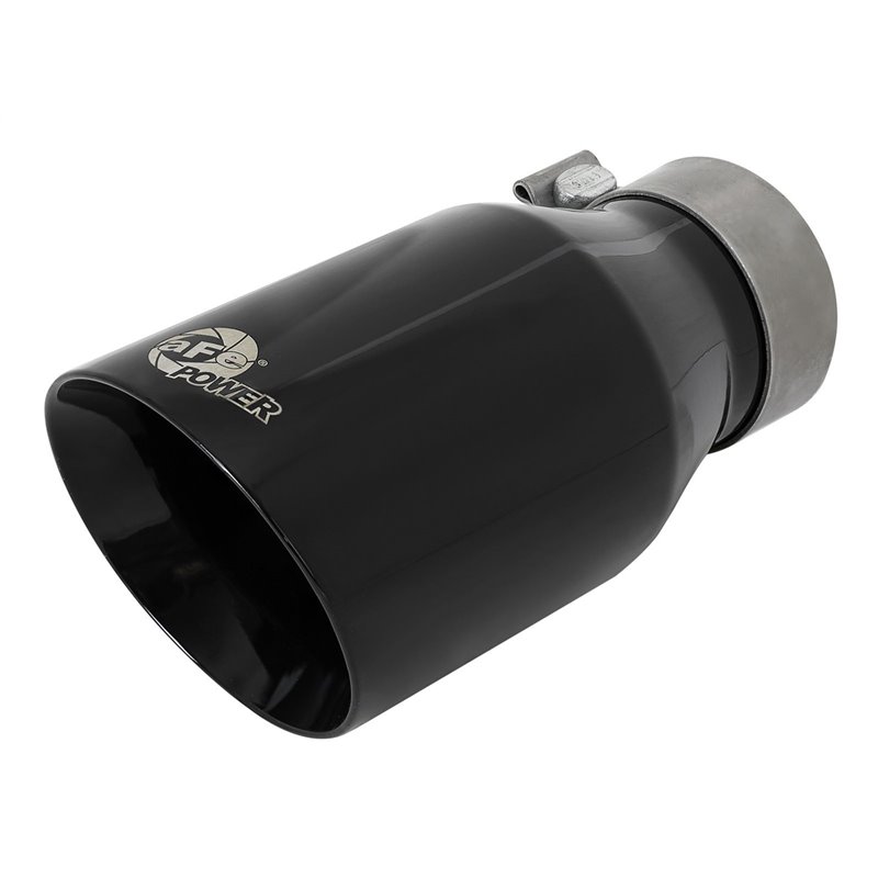 aFe Power | Rebel Series 3 IN 409 Stainless Steel Cat-Back Exhaust System w/Black Tip - F-250 / F-350 6.2L / 7.3L 2017-2022