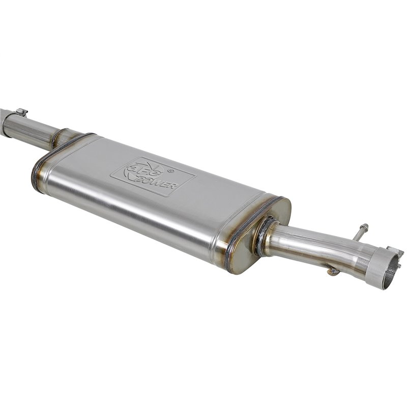 aFe Power | Rebel Series 2-1/2 IN 409 Stainless Steel Cat-Back Exhaust System w/Black Tip - Wrangler (JK) / Wrangler (JL) 3.6L /