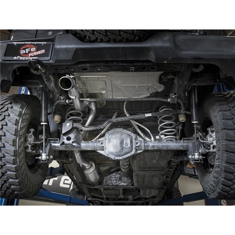 aFe Power | MACH Force-Xp 2-1/2 IN 409 Stainless Steel Cat-Back Hi-Tuck Exhaust System - Wrangler (JL) 3.6L 2018-2023