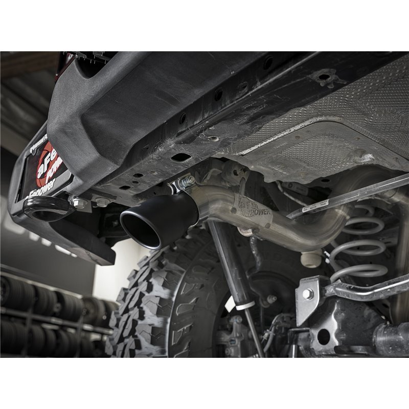 aFe Power | MACH Force-Xp 2-1/2 IN 409 Stainless Steel Axle-Back Hi-Tuck Exhaust Black - Wrangler (JL) 2.0T / 3.6L / 6.4L 2019-2