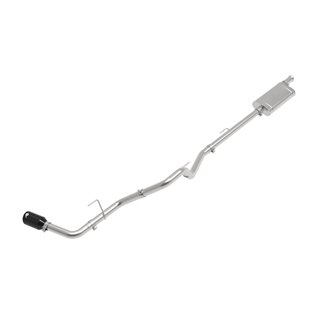 aFe Power | Apollo GT Series 2-1/2 IN Stainless Steel Cat-Back Exhaust System w/Black Tip - Gladiator 3.6L 2020-2023
