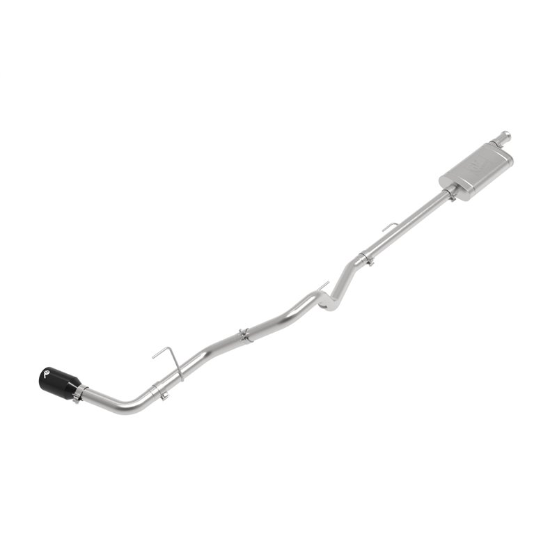 aFe Power | Apollo GT Series 2-1/2 IN Stainless Steel Cat-Back Exhaust System w/Black Tip - Gladiator 3.6L 2020-2023