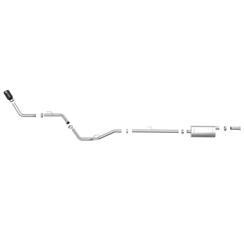 aFe Power | Apollo GT Series 2-1/2 IN Stainless Steel Cat-Back Exhaust System w/Black Tip - Gladiator 3.6L 2020-2023