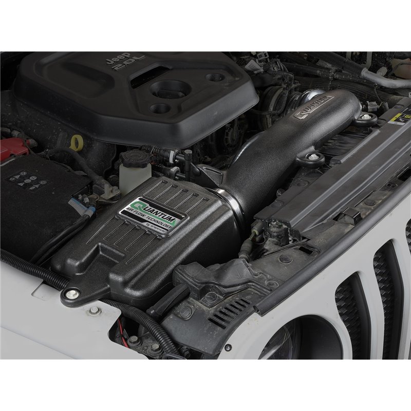 aFe Power | QUANTUM Cold Air Intake System w/Pro DRY S Media - Wrangler (4xe) / Wrangler (JL) 2.0T 2018-2023