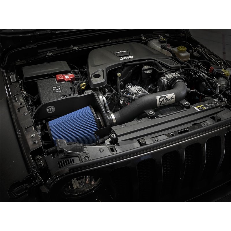 aFe Power | Magnum FORCE Stage-2XP Cold Air Intake System w/Pro 5R Media Black - Gladiator / Wrangler (JL) 3.6L / 2.0T 2018-2023