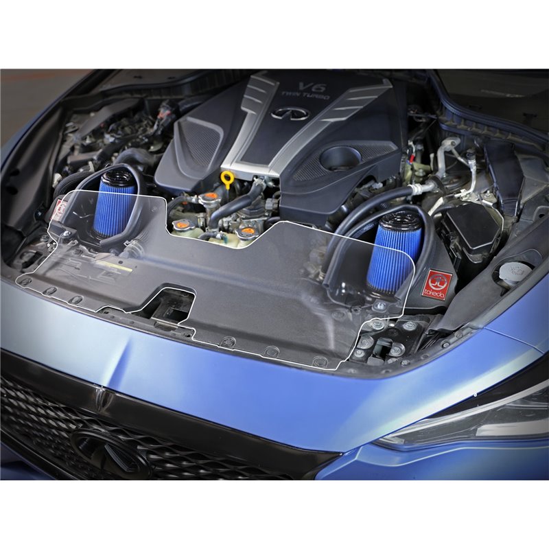 aFe Power | Takeda Stage-2 Cold Air Intake System w/Pro 5R Media Black - Q50 / Q60 3.0T 2016-2023