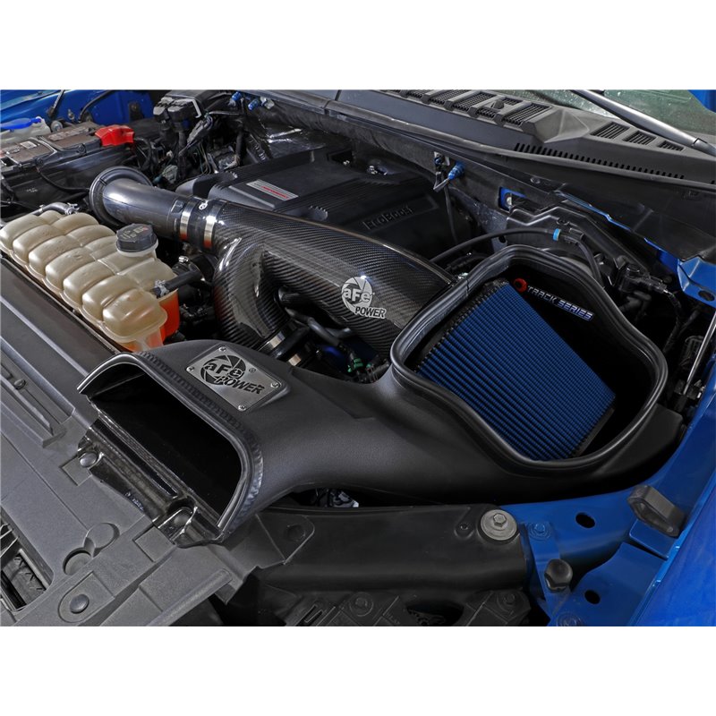 aFe Power | Track Series Stage-2 Carbon Fiber Intake System w/Pro 5R Media - Expedition / F-150 / Navigator 3.5T / 2.7T 2017-202