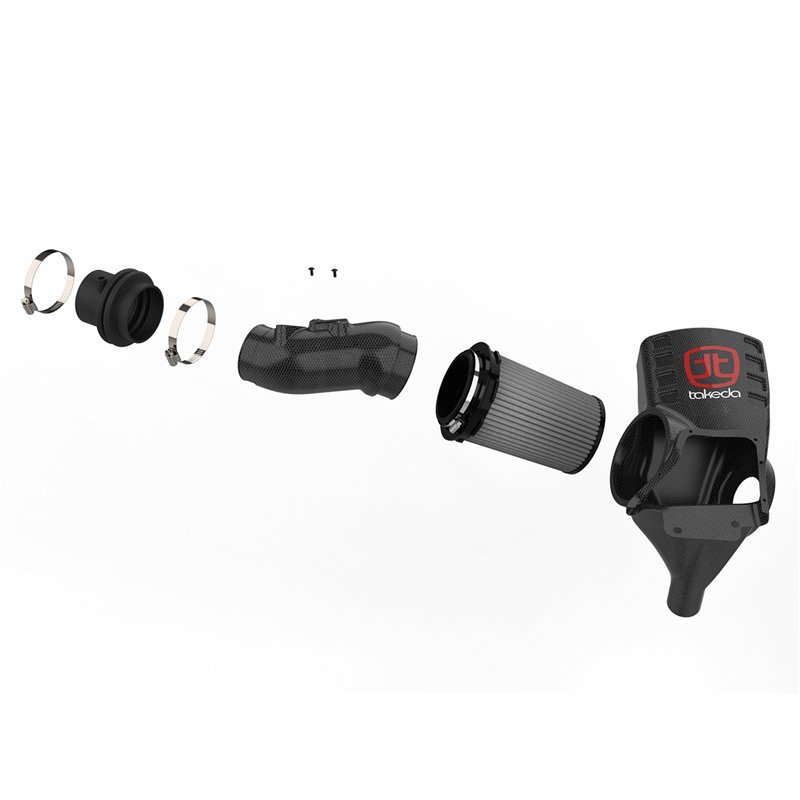 aFe Power | Black Series Carbon Fiber Cold Air Intake System w/Pro DRY S Media - Civic 2.0T 2017-2021