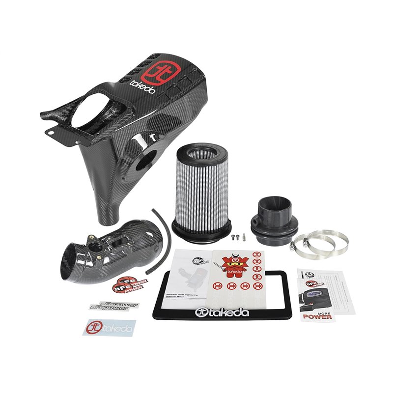 aFe Power | Black Series Carbon Fiber Cold Air Intake System w/Pro DRY S Media - Civic 2.0T 2017-2021