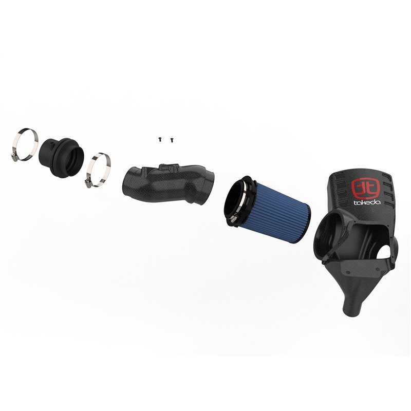 aFe Power | Black Series Carbon Fiber Cold Air Intake System w/Pro 5R Media - Civic 2.0T 2017-2021