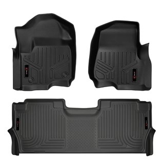 Enthuze | Front & Rear Floor Liners - F-250 / F-350 Crew Cab 2017-2022 (w/o storage box)