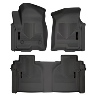 Enthuze | Front & Rear Floor Liners - Silverado / Sierra 1500 Double Cab 2019-2022