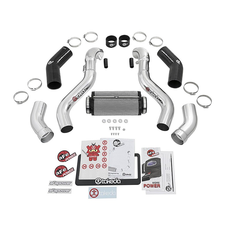 aFe Power | Takeda Stage-2 Cold Air Intake System w/Pro DRY S Media Polished - 370Z 3.7L 2009-2020