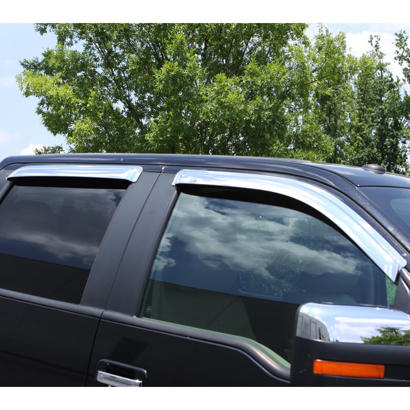 AVS | Chrome Ventvisor Deflector 4 pc. - Grand Cherokee 2011-2021