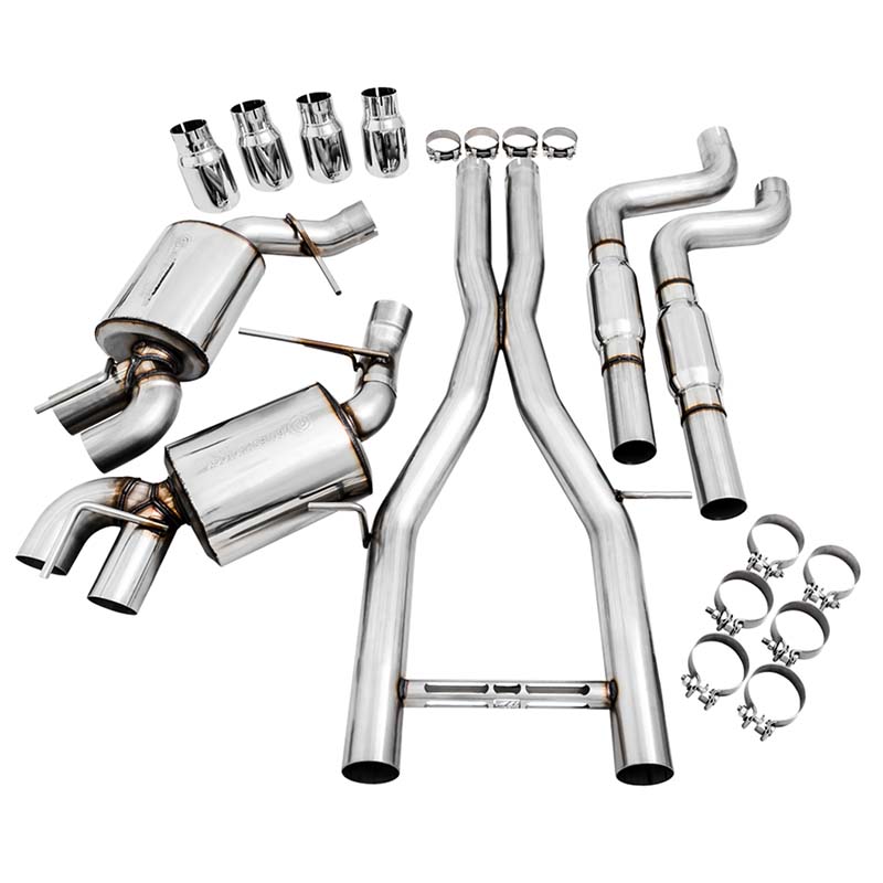 AWE Tuning | Touring Cat-Back Exhaust Quad Chrome Tips - Camaro 6.2L 2016-2023