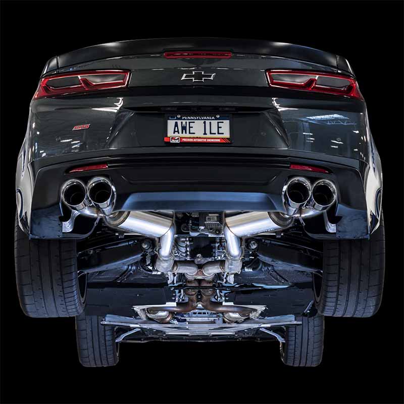AWE Tuning | Touring Cat-Back Exhaust Quad Chrome Tips - Camaro 6.2L 2016-2023