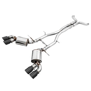 AWE Tuning | Touring Cat-Back Exhaust Quad Black Tips - Camaro 6.2L 2016-2023