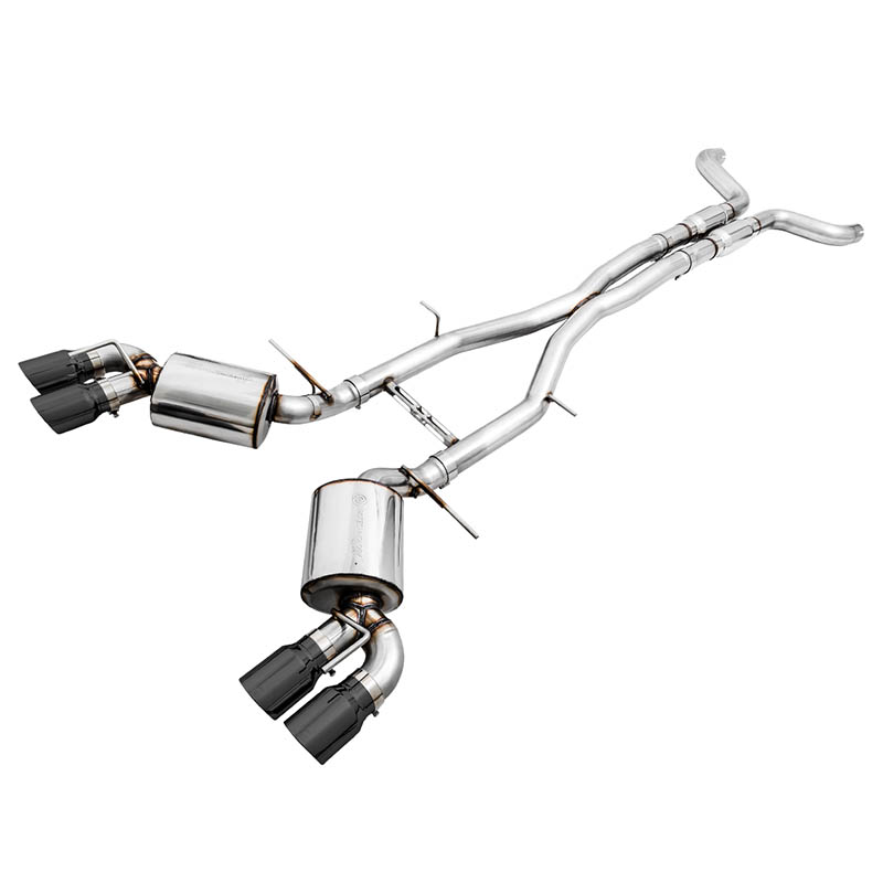 AWE Tuning | Touring Cat-Back Exhaust Quad Black Tips - Camaro 6.2L 2016-2023