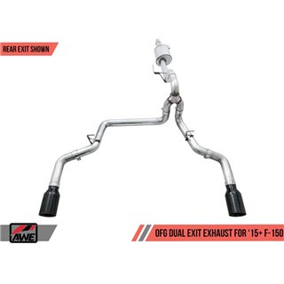 AWE Tuning | 0FG Cat-Back Exhaust 5" Black Tips - F-150 2.7T 2015-2020