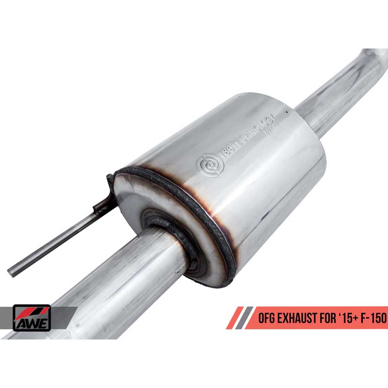 AWE Tuning | 0FG Cat-Back Exhaust 4.5" Black Tips - F-150 2.7T 2015-2020