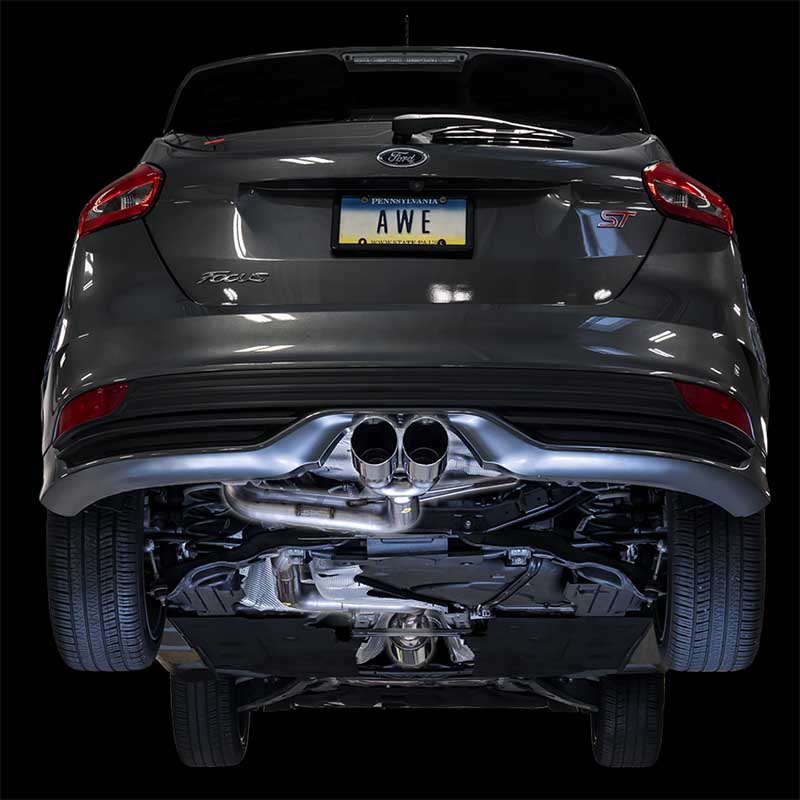 AWE Tuning | Track Cat-Back Exhaust Chrome Tips - Focus 2.0T 2013-2018