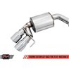 AWE Tuning | Touring Cat-Back Exhaust Quad 4" Black Tips - Mustang GT / Bullitt 5.0L 2018-2023