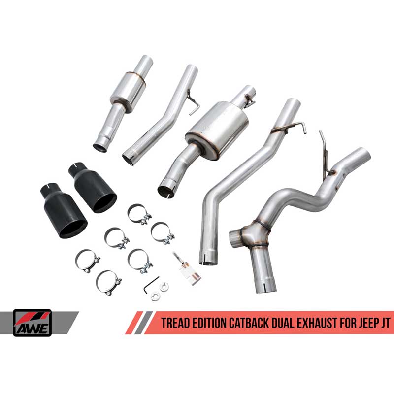 AWE Tuning | Tread Cat-Back Exhaust Dual Side - Gladiator 3.6L 2020-2023