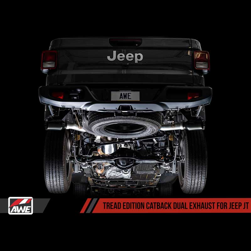 AWE Tuning | Tread Cat-Back Exhaust Dual Side - Gladiator 3.6L 2020-2023