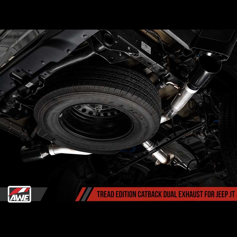 AWE Tuning | Tread Cat-Back Exhaust Dual Side - Gladiator 3.6L 2020-2023