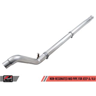 AWE Tuning | Non-Resonated Mid Pipe - Wrangler (JL) 2.0T / 3.6L 2018-2023