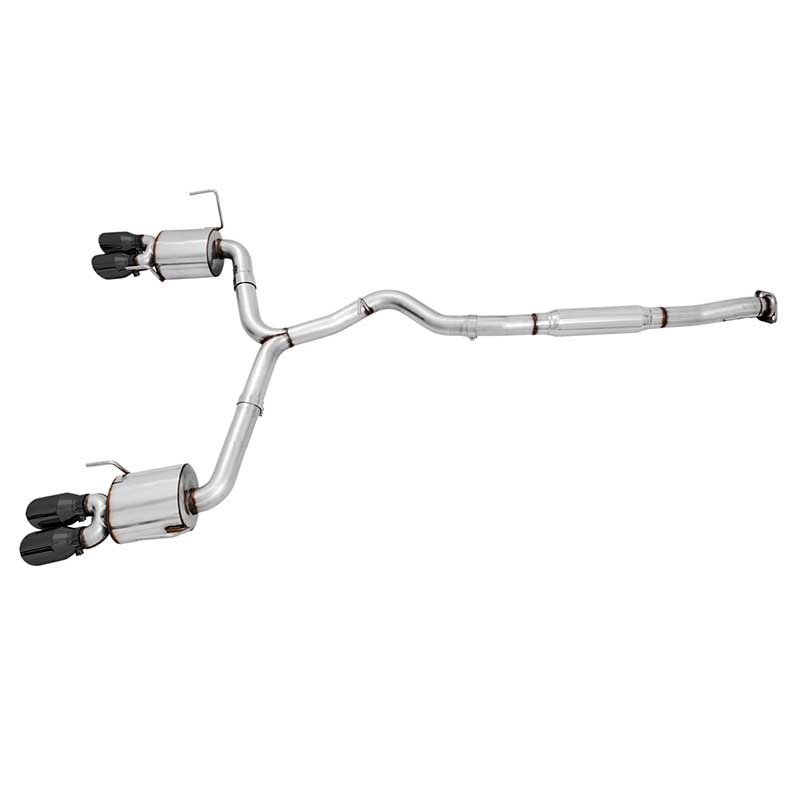 AWE Tuning | Touring Cat-Back Exhaust Black Tips - WRX Limited / Premium 2.0T 2015-2021