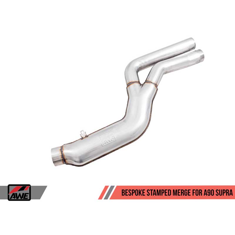 AWE Tuning | Touring Cat-Back Resonated Exhaust 5" Black Tips - GR Supra 3.0T 2020-2023