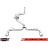 AWE Tuning | Track Cat-Back Exhaust Black Tips - GTI 2.0T 2018-2021