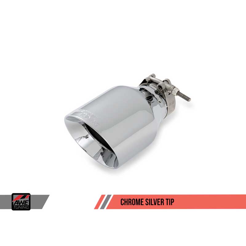 AWE Tuning | Track Cat-Back Exhaust Chrome Tips - Jetta 1.8T / 2.0L 2011-2018