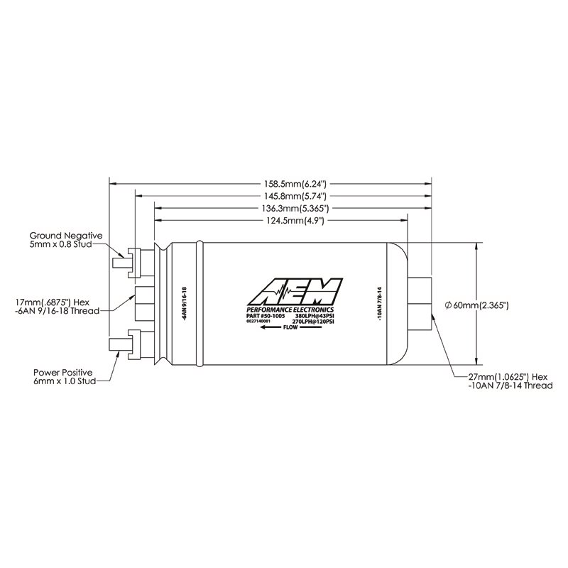 AEM Electronics | Inline Fuel Pump