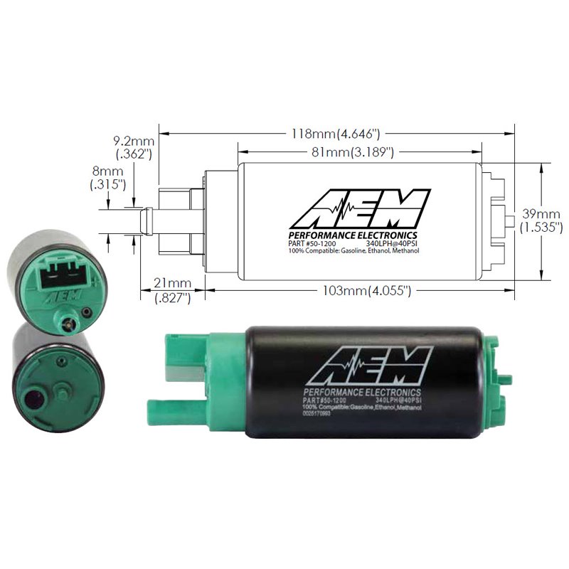 AEM Electronics | E85 High Flow Fuel Pump