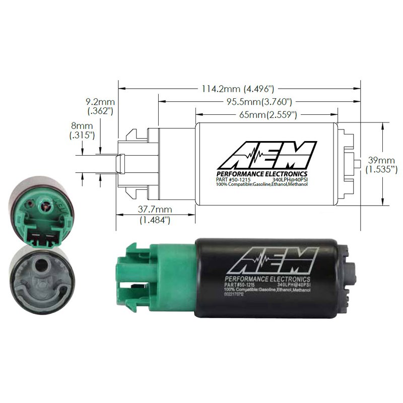AEM Electronics | E85 High Flow Fuel Pump