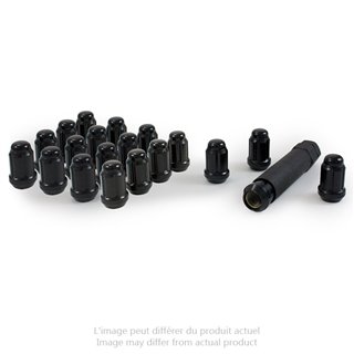 Gorilla | Lug Nuts (20) - Acorn - Black - 12MM X 1.50